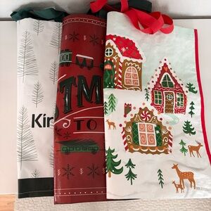 HOLIDAY/ CHRISTMAS Reusable Tote Bags (3)
